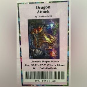 🌟Diamond Art Club Dragon Attack Ciro Marchetti Diamond Painting